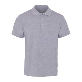 Open End Polo Pike Tişört Gri