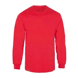 Bisiklet Yaka 2 İplik Sweatshirt Kırmızı