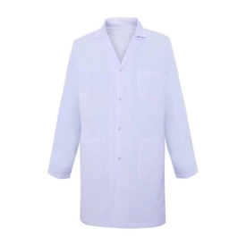 Unisex İş Önlüğü Çıtçıtlı Beyaz